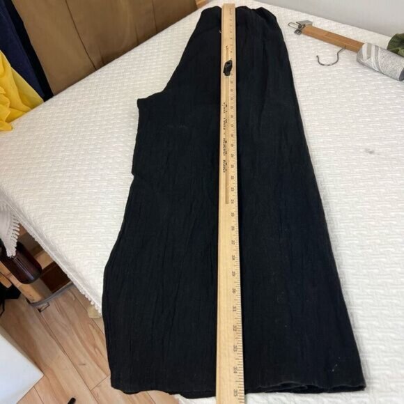 Unbranded Women’s Small Black Sleeveless Wrap Pants Jumpsuit One Piece Flowy - Picture 8 of 14